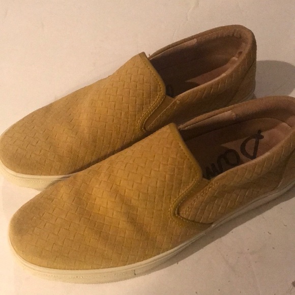 Sam Edelman Suede Woven Slip on Loafers Gold Sz 8. MS1355C - Picture 1 of 8